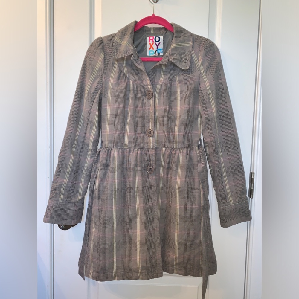 ⭐️Vintage Roxy Y2K Trench Coat SZ XS⭐️